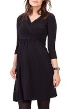 Women's Isabella Oliver 'avebury' Nursing Wrap Maternity Dress - Black
