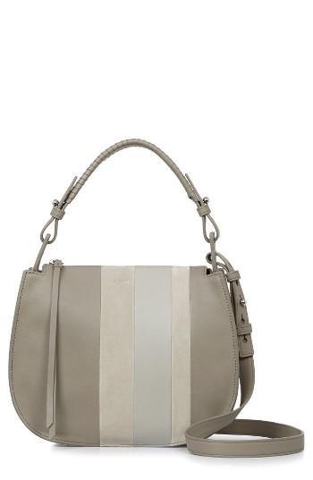 Allsaints Casey Lea Calfskin Leather & Suede Hobo -