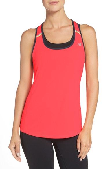 Women's New Balance 'ice' Racerback Tank - Pink