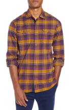 Men's Scotch & Soda Slim Fit Rocker Check Sport Shirt - Orange