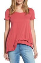 Women's Caslon Blouson High/low Tee - Red