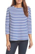 Women's Halogen High/low Cross Back Sweatshirt - Blue/green