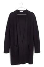 Women's Madewell Kent Cardigan Sweater, Size - Black