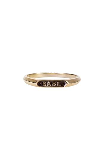 Women's Nora Kogan Babe Signet Enamel Ring