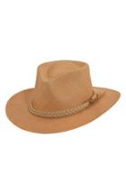 Men's Scala Panama Straw Outback Hat - Brown