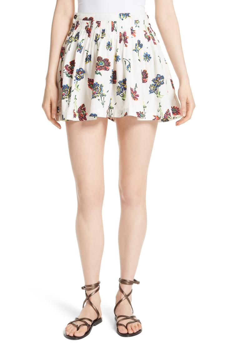 Women's Ulla Johnson Alita Floral Print Shorts
