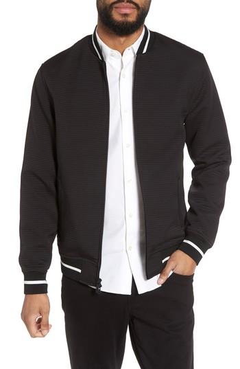 Men's Vince Camuto Slim Fit Bomber Jacket - Black