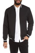 Men's Vince Camuto Slim Fit Bomber Jacket - Black
