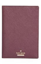 Kate Spade New York 'cameron Street' Leather Passport Holder - Purple