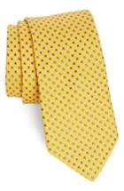 Men's Ted Baker London Small Dot Silk Tie, Size - Yellow