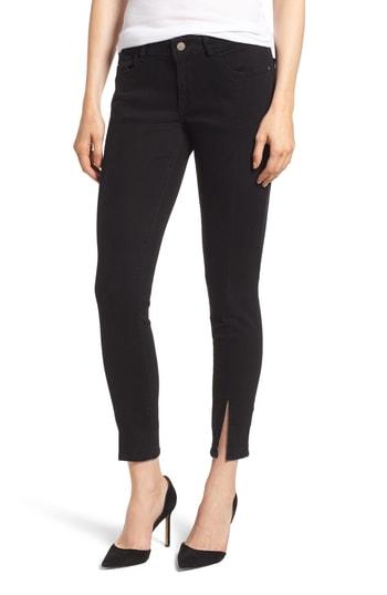 Women's Dl1961 Margaux Instasculpt Slit Hem Ankle Skinny Jeans - Black
