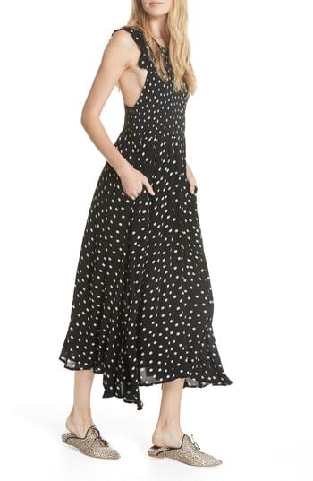 Women's Free People Butterflies Midi Dress - Black