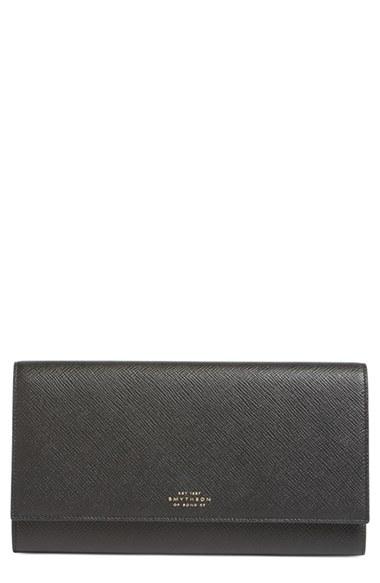 Women's Smythson 'panama Marshall' Travel Wallet -