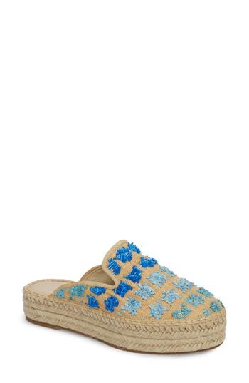 Women's Treasure & Bond Marlowe Tufted Espadrille Loafer Mule M - Blue