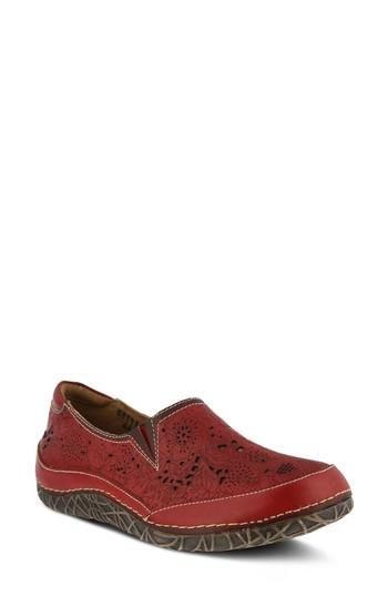 Women's L'artiste Libora Slip-on Flat .5-6us / 36eu - Red