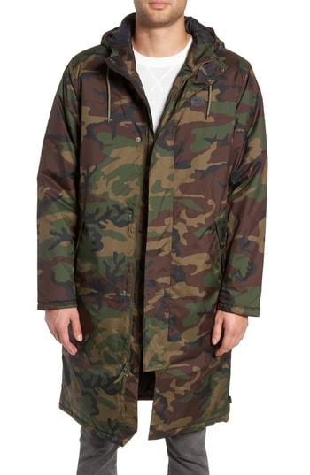 Men's Vans Hawthorn Mte Camo Parka - Green