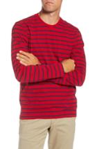 Men's 1901 Stripe Long Sleeve T-shirt - Red