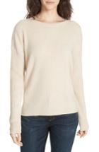 Women's Eileen Fisher Boxy Ribbed Cashmere Sweater - Beige
