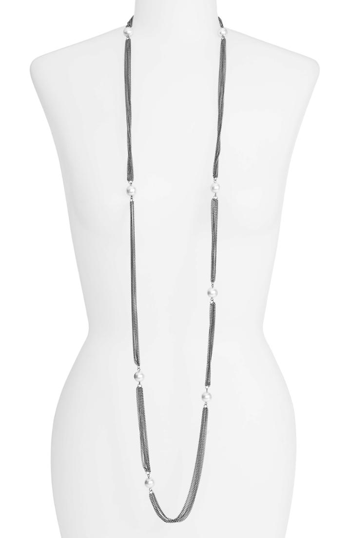 Women's Lisa Freede Long Bead & Chain Necklace