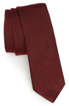 Men's Boss Grid Silk Tie, Size - Red