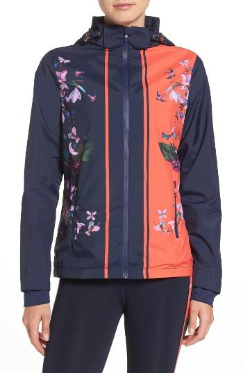 Women's Ted Baker London Tropical Oasis Hooded Jacket - Blue