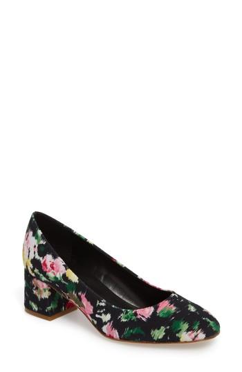 Women's Sesto Meucci Mietta Flower Print Velvet Pump M - Pink