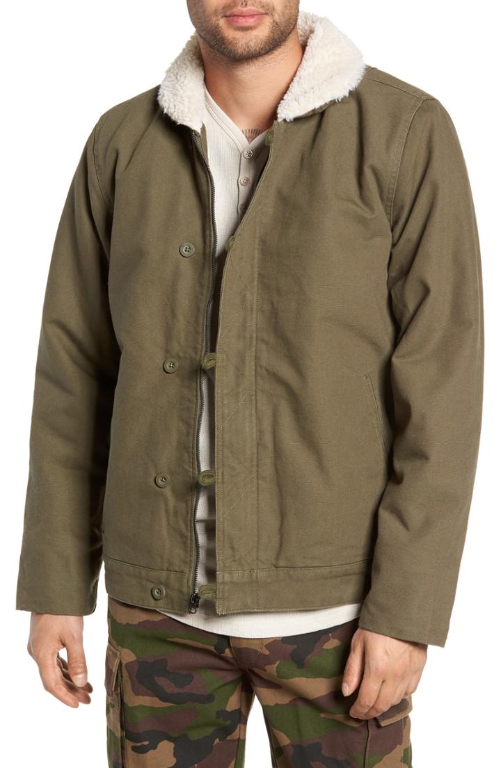 Men's Vans Alamitos Canvas Work Jacket, Size - Green