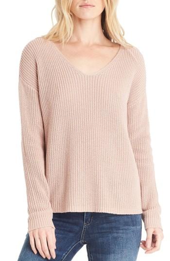 Women's Michael Stars V-neck Sweater - Pink