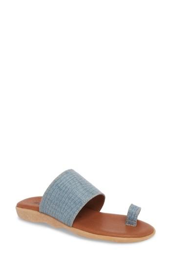 Women's Famolare Band & Deliver Toe Loop Slide Sandal M - Coral