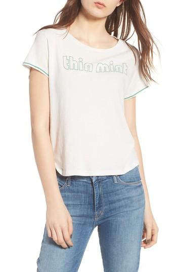 Women's Mother The Crop Goodie Goodie Tee - White