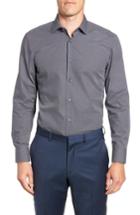 Men's Boss Marley Sharp Fit Geometric Dress Shirt .5r - Blue
