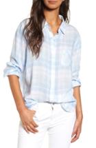 Women's Rails Charli Plaid Linen Blend Shirt