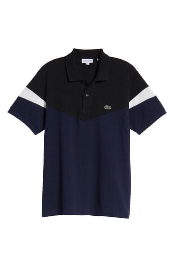 Men's Lacoste Classic Fit Pique Polo (m) - Blue