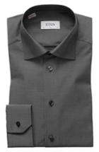 Men's Eton Slim Fit Twill Dress Shirt .5 - Grey