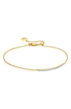 Women's Monica Vinader Siren Vermeil Diamond Bar Bracelet