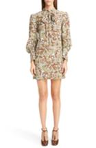 Women's Chloe Butterfly Garden Print Crepe De Chine Dress Us / 34 Fr - Brown