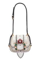 Miu Miu Dahlia Madras Leather Shoulder Bag -