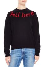 Women's Sandro Rupert Just Love U Wool & Cashmere Sweater - Black