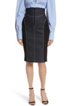 Women's Diane Von Furstenberg Denim Pencil Skirt - Blue