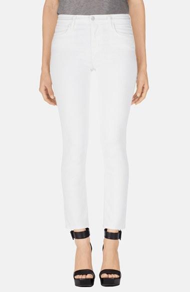 J Brand 'rail' Crop Skinny Jeans (blanc)