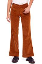 Women's Free People Flare Leg Corduroy Pants - Brown