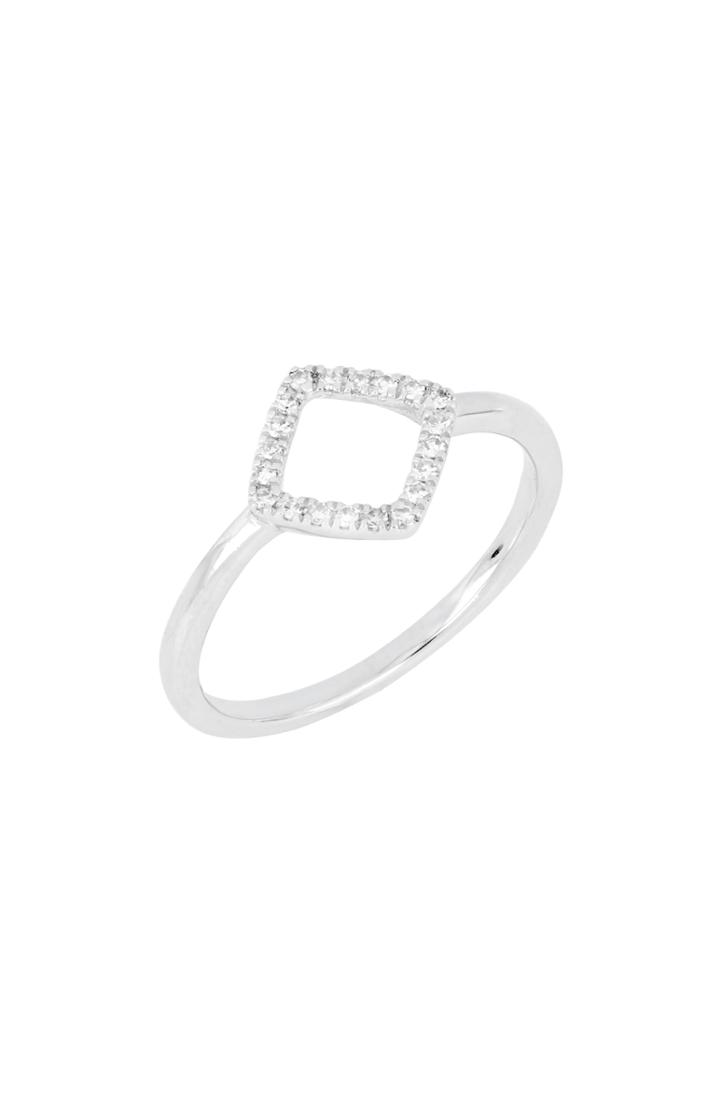 Women's Carriere Diamond Open Square Stacking Ring (nordstrom Exclusive)
