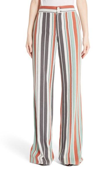 Women's Chloe Mixed Stripe Wide Leg Pants