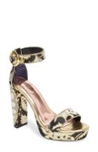 Women's Ted Baker London Jewll Ankle Strap Sandal .5 M - Metallic