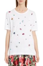 Women's Dolce & Gabbana Jewel Cotton Tee Us / 42 It - White