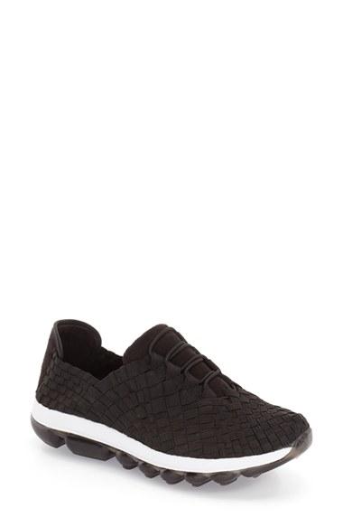 Women's Bernie Mev. 'gummies Victoria' Stretch Woven Slip-on Sneaker Us / 39eu - Black