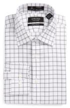 Men's Nordstrom Men's Shop Smartcare(tm) Extra Trim Fit Check Dress Shirt .5 32/33 - Metallic