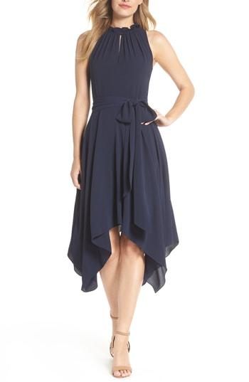 Women's Eliza J Handkerchief Hem Dress - Blue