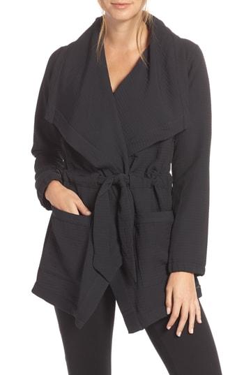 Women's New Balance Studio Tie Waist Jacket - Black