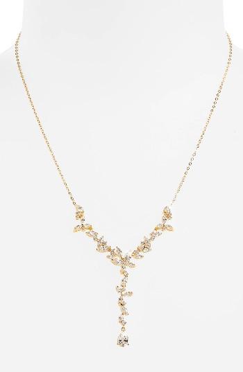 Women's Nadri Papillon Crystal Y-necklace